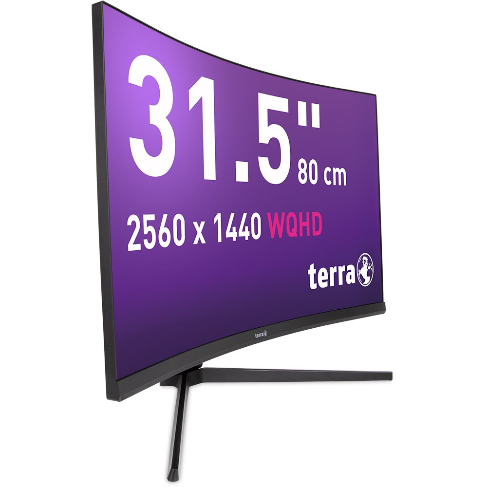 TERRA LCD/LED 3285W HA 2K VA CURVED black HDMI/DP/USB-C – Bild 5